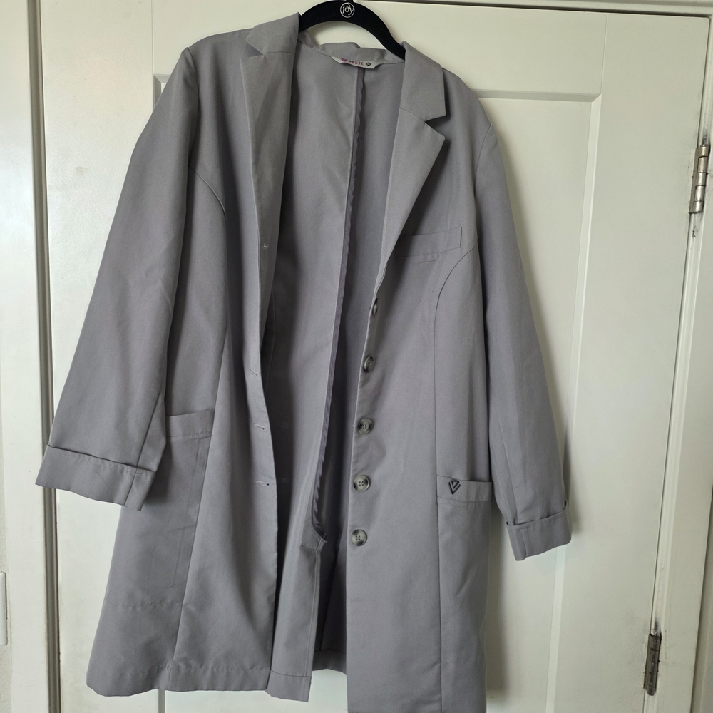 Womens Gray Lab Coat